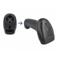 Skaner Kodów Kreskowych Delock 1d/2d Czarny 2.4 Ghz Bluetooth Lub USB