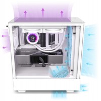 Obudowa NZXT H5 Flow Midi Tower Z Oknem Biała