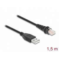 Kabel Skanera Kodu Kreskowego RJ50(M)->USB-A(M) 1.5m Czarny Delock