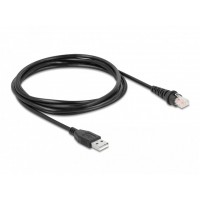 Kabel Skanera Kodu Kreskowego RJ50(M)->USB-A(M) 1.5m Czarny Delock