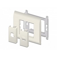 Panel Modułu Easy 45 Otwór Kolisty 19.2 mm 45x22.5 mm 10 Sztuk Biały Delock