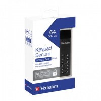 Pendrive Verbatim 64GB Keypad Secure USB 3.0