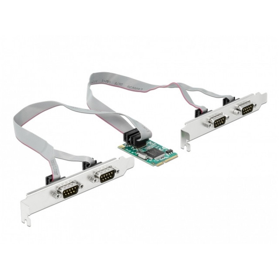 Karta Mini PCIe->4x Serial RS-232 Delock