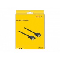 Kabel DVI-A(M)(12+5)->VGA(M) 2m Czarny Delock