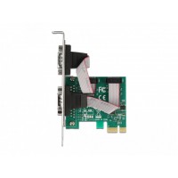 Karta PCI Express X1->2x Serial RS-232 Delock