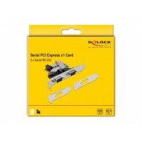 Karta PCI Express X1->2x Serial RS-232 Delock