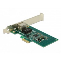 Karta Sieciowa Delock PCI Express X1 1x RJ45 1Gb Śledź Low Profile