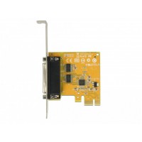 Karta PCI Express X1->2x Serial RS-232 921k Z Zabezpieczniem Esd Źródła Napięcia Delock