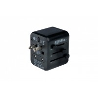 Adapter Zasilania Uniwersalny 100-250V EU, USA, Japonia, Australia, UK + 2x USB Verbatim UTA-01