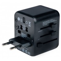 Adapter Zasilania Uniwersalny 100-250V EU, USA, Japonia, Australia, UK + 2x USB Verbatim UTA-01