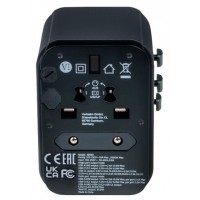 Adapter Zasilania Uniwersalny 100-250V EU, USA, Japonia, Australia, UK + 2x USB, 3x USB-C Verbatim