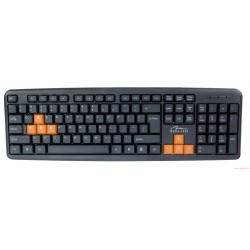 KEYBOARD 4 ALL dla graczy, wymienne 8 pomarańczowych przycisków W, S, A ,D i kursorów,  USB