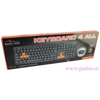 KEYBOARD 4 ALL dla graczy, wymienne 8 pomarańczowych przycisków W, S, A ,D i kursorów,  USB