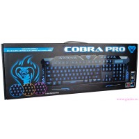 COBRA PRO MT1252 -Multimedialna klawiatura dla graczy, 10 klawiszy funkcyjnych, 3-kolorowa