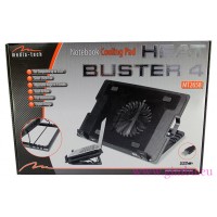 HEAT BUSTER 4 - Zaawansowana podkładka chłodząca laptop 15.6", wentylator 16cm, pięć kątów nachylenia