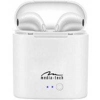 MT3589W R-PHONES TWS Słuchawki douszne  Bluetooth 4.2 TWS, powerbank, ładowarka 350mAh, białe