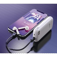 R-PHONES POWER MT3598 - Douszne słuchawki Bluetooth 5.0 TWS z powerbankiem dużej pojemności