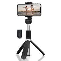 MT5542 2in1 SELFIE TRIPOD - Uchwyt do selfie i statyw biurkowy 2 w 1 z pilotem Bt