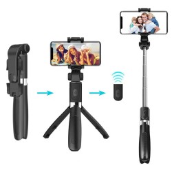 MT5542 2in1 SELFIE TRIPOD - Uchwyt do selfie i statyw biurkowy 2 w 1 z pilotem Bt