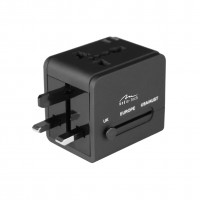 UNIVERSAL CHARGING TRAVEL ADAPTER MT6208 - Uniwersalna przejsciówka wtyczek elektrycznych z wbudowaną ładowarka USB+5V