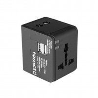 UNIVERSAL CHARGING TRAVEL ADAPTER MT6208 - Uniwersalna przejsciówka wtyczek elektrycznych z wbudowaną ładowarka USB+5V