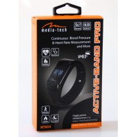 MT854 ACTIVE-BAND PRO Zegarek smartband, pomiar ciśnienia, pulsu, tlenu, zmęczenia, wspólpraca ze smartfonem, IP67, długi czas pracy, OLED