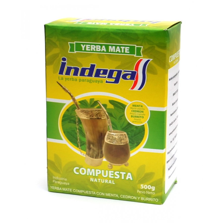 Yerba Mate Indega Compuesta Natural 500g