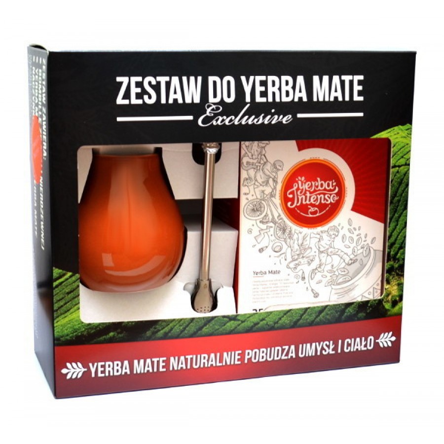 Zestaw Yerba Mate Exclusive Intenso 250g + Matero + Bombilla + Termometr