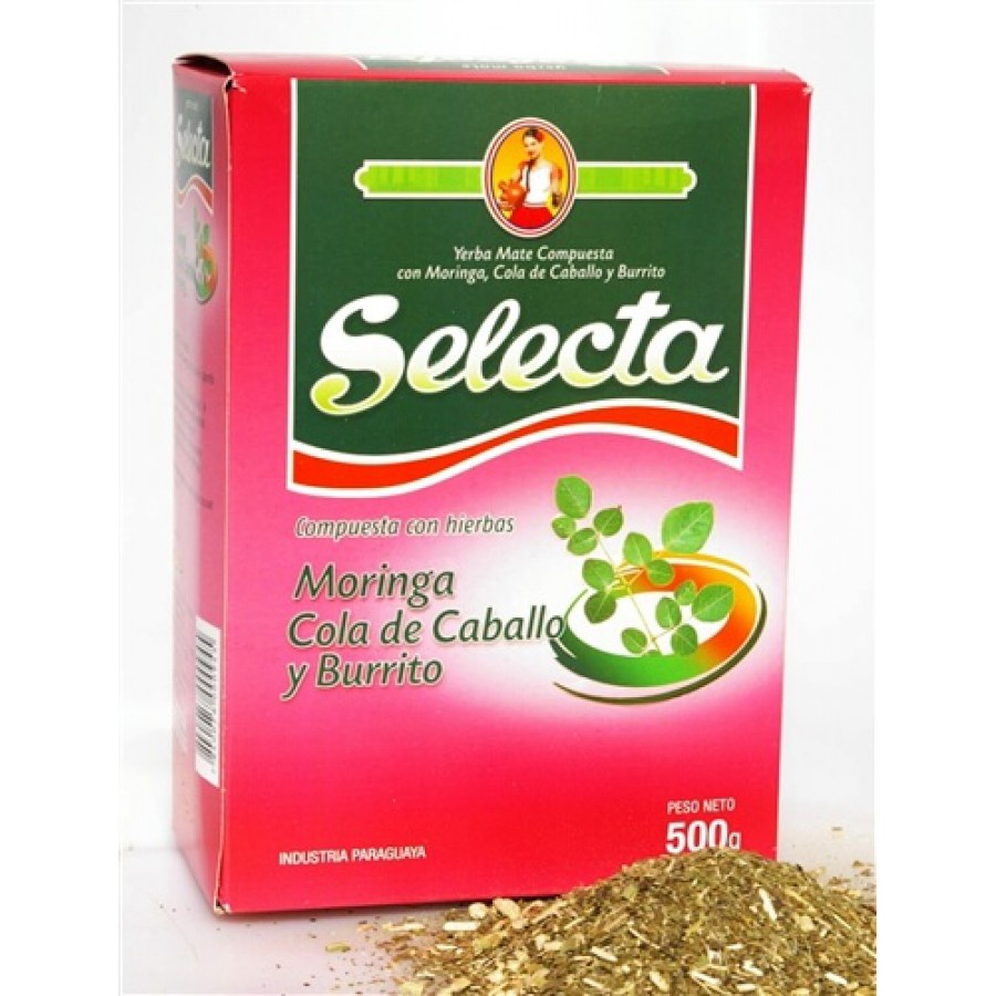 Yerba Mate Selecta Moringa Burrito 500g