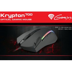 Genesis Krypton 700, mysz gamingowa z PMW3310 i podświetleniem RGB z funkcją multicolor