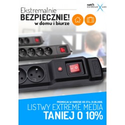 Listwy przeciwprzepięciowe Extreme Media w super cenach!